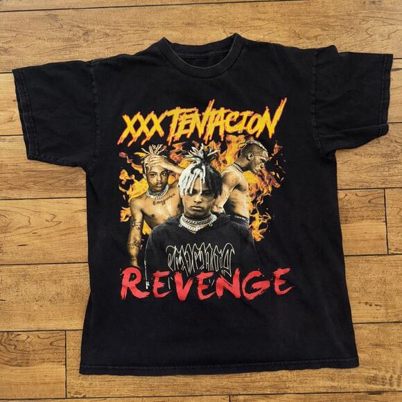Xxxtentacion Revenge Rap T-Shirt Black 19x25 Medium - Picture 1 of 3